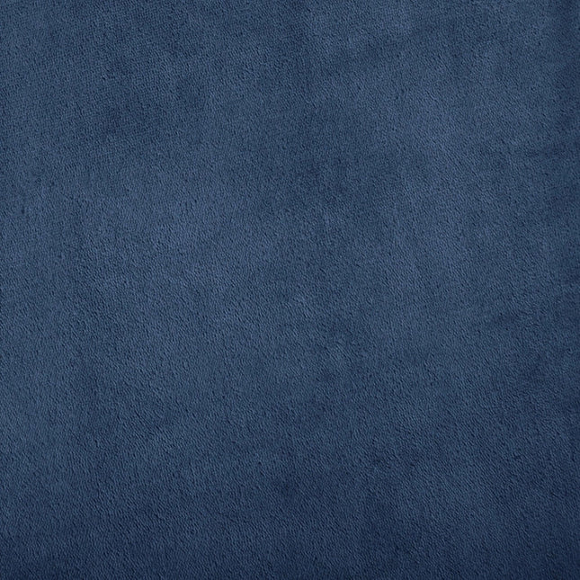 4-Piece Solid Plush Sheet - Velvet Luxe Collection Denim Blue