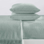 4-Piece Solid Plush Sheet - Velvet Luxe Collection Jade-Set-Wonder Home-Queen-Urbanheer