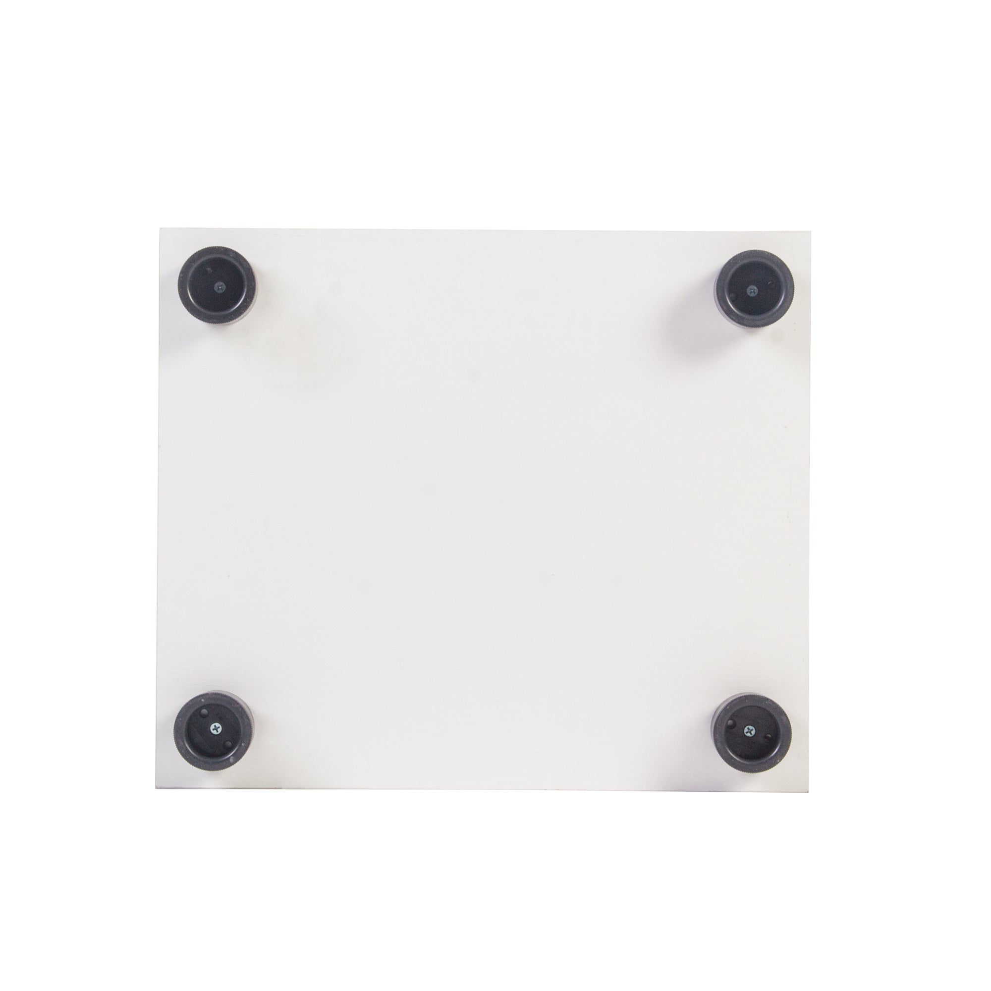 4 Shelves Glass Cabinet Glass Display Cabinet with One Door, White-UH Decor-Default-Urbanheer