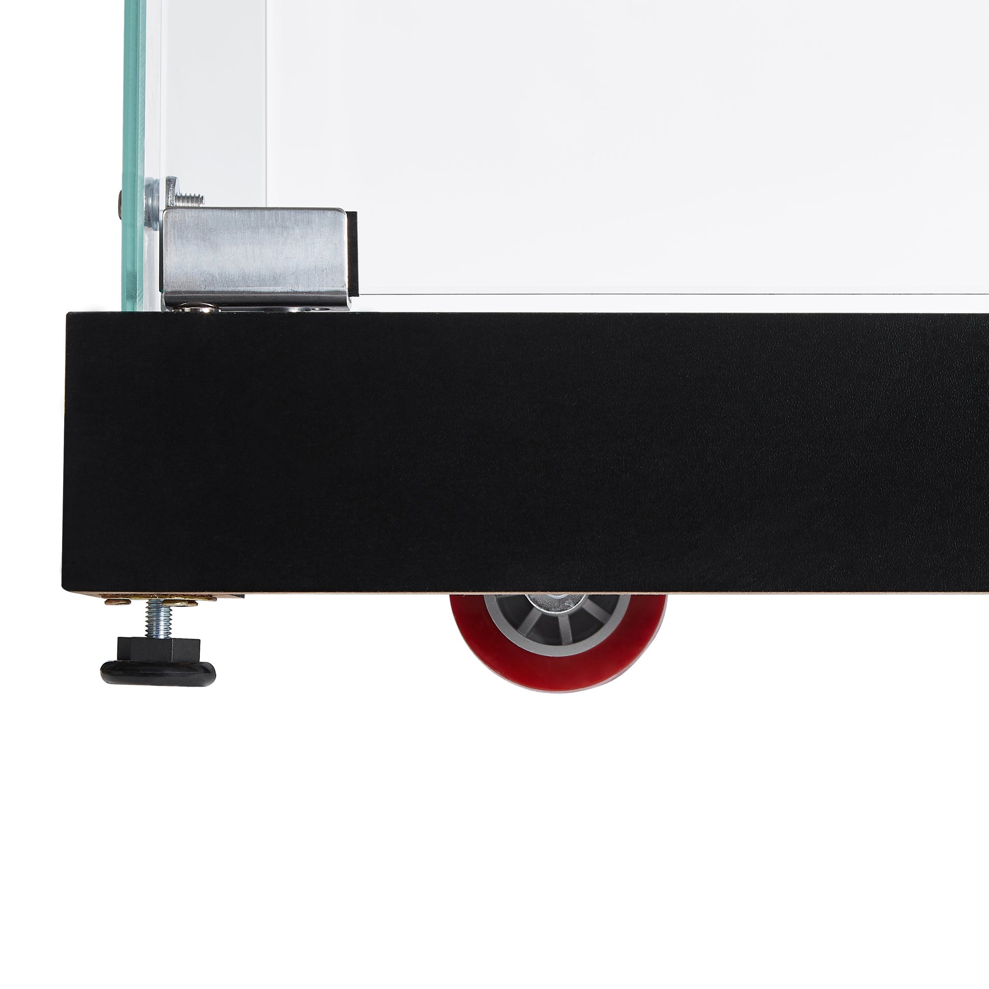 4-Tier Glass Display Cabinet, Double Door Glass Cabinet, Four Partitions, Two Locks, Floor Standing-UH Decor-Default-Urbanheer