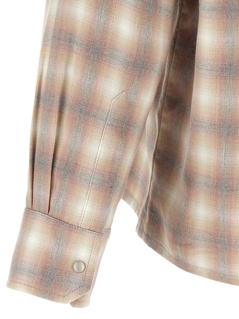 Second/Layer Check Dégradé Shirt