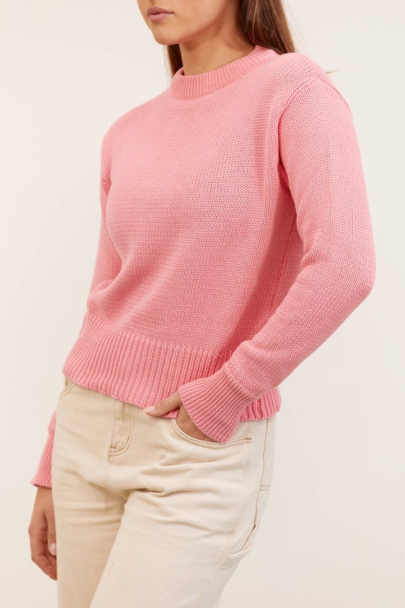 Billie Knit Jumper - Pink-Jumpers-BEFORE ANYONE ELSE-XS-Urbanheer