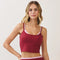 Contrast Layered Active Crop Tank