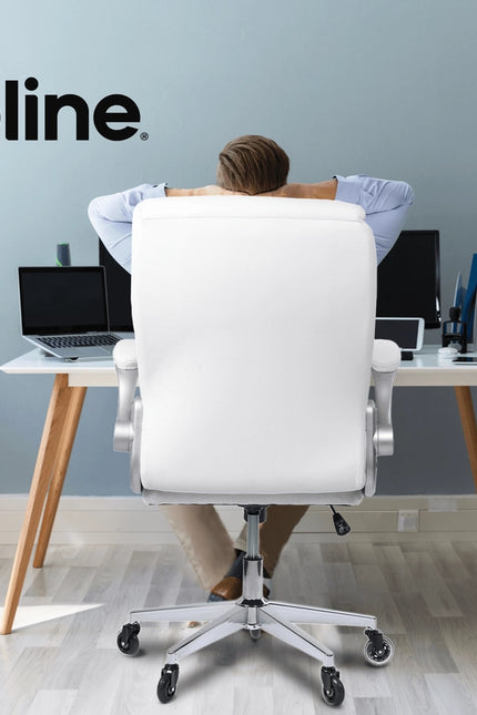 Ergoace Executive Ergonomic Office Chair White-Office Chairs-Oline-White-Urbanheer