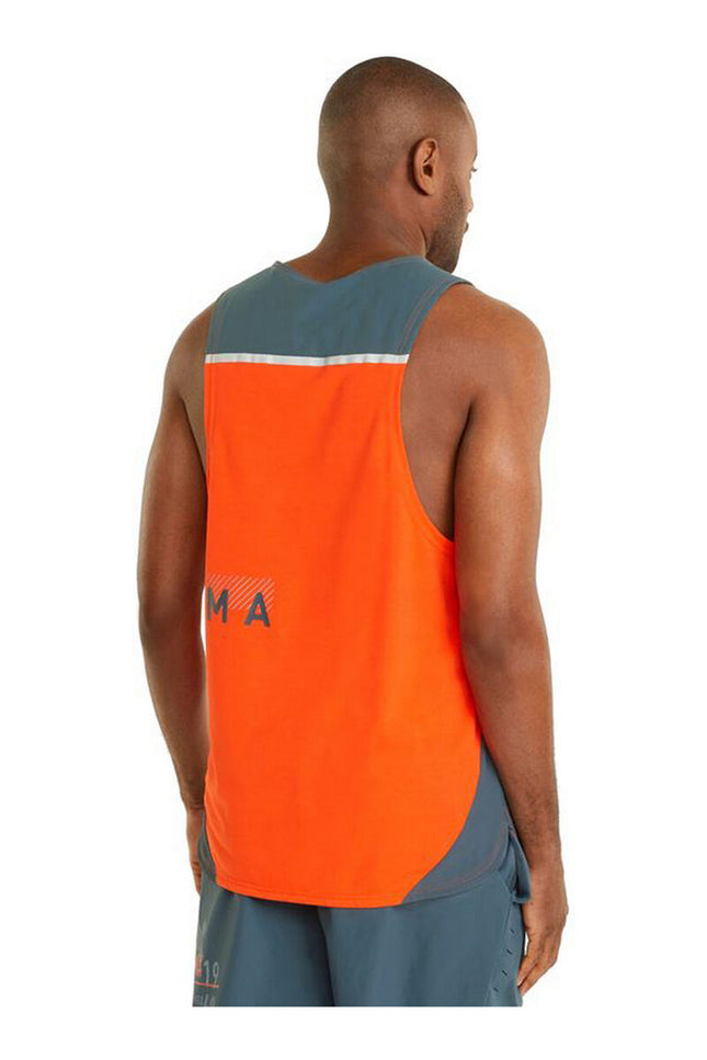 Men’s Short Sleeve T-Shirt Puma Train Everfresh Tank Orange-8
