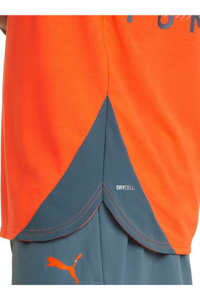 Men’s Short Sleeve T-Shirt Puma Train Everfresh Tank Orange-7