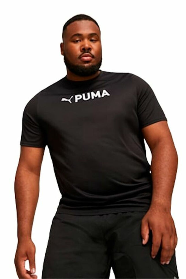 Men’s Short Sleeve T-Shirt Puma Fit Ultrabreath Black-3