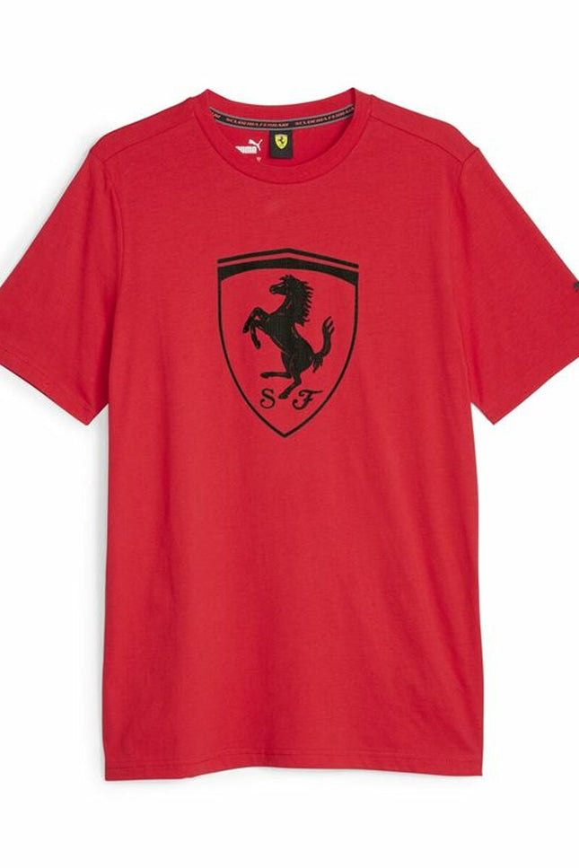 Men’s Short Sleeve T-Shirt Puma Ferrari Race Tonal B Red-0