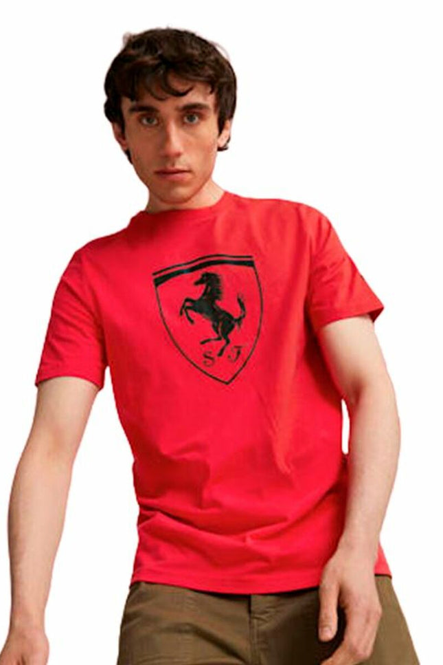 Men’s Short Sleeve T-Shirt Puma Ferrari Race Tonal B Red-3