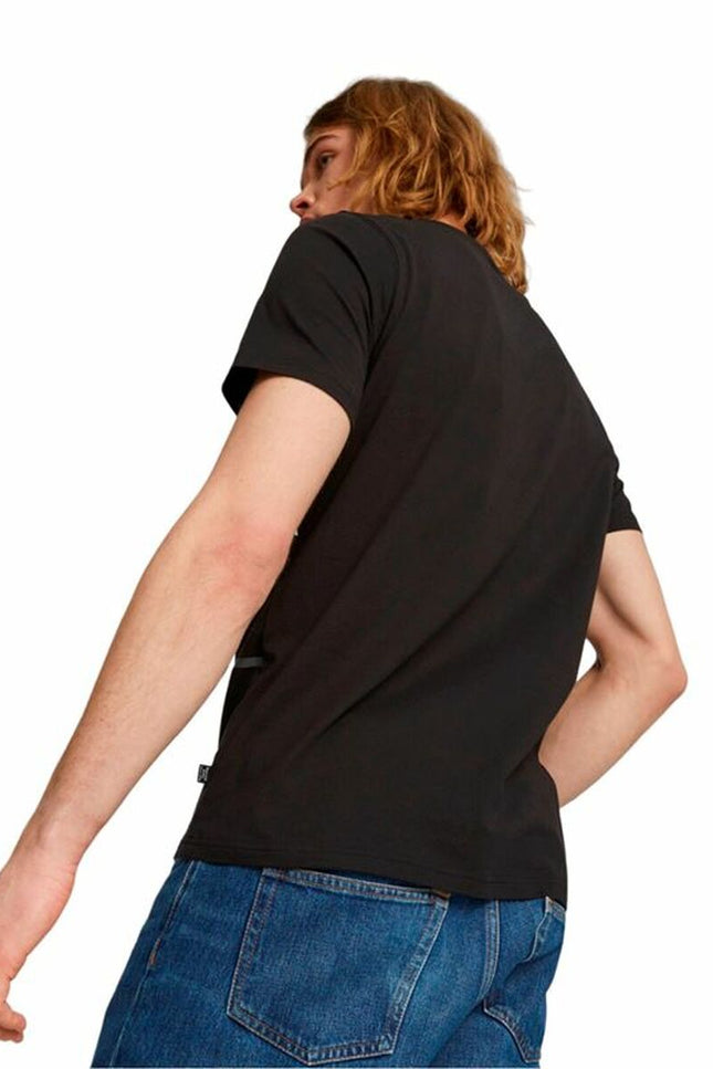 Men’s Short Sleeve T-Shirt Puma Graphics Big Black-4