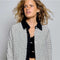 Allover Geometric Modern Bohemian Textured Woven Jacket
