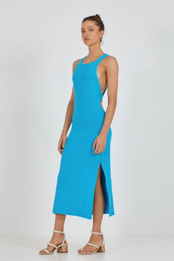 Hendrix Knit Dress - Marlin Blue-Dress-Before Anyone Else-S/M-Urbanheer