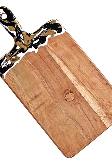Acacia Resin Wood Platter-Serving Board-Tiramisu-16 x 8 x 0.6 in (40.6 x 20.3 x 1.5 cm)-Urbanheer