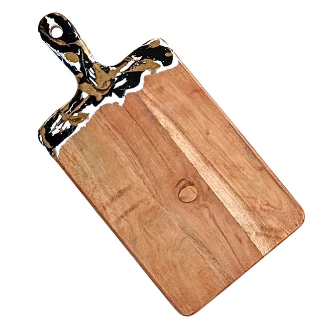 Acacia Resin Wood Platter-Serving Board-Tiramisu-16 x 8 x 0.6 in (40.6 x 20.3 x 1.5 cm)-Urbanheer