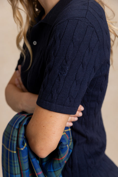 ROSE relaxed-fit jumper with a V-neck.