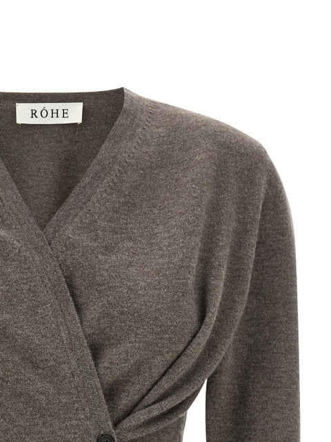 Rohe Asymmetrical Twisted Ballet Cardigan