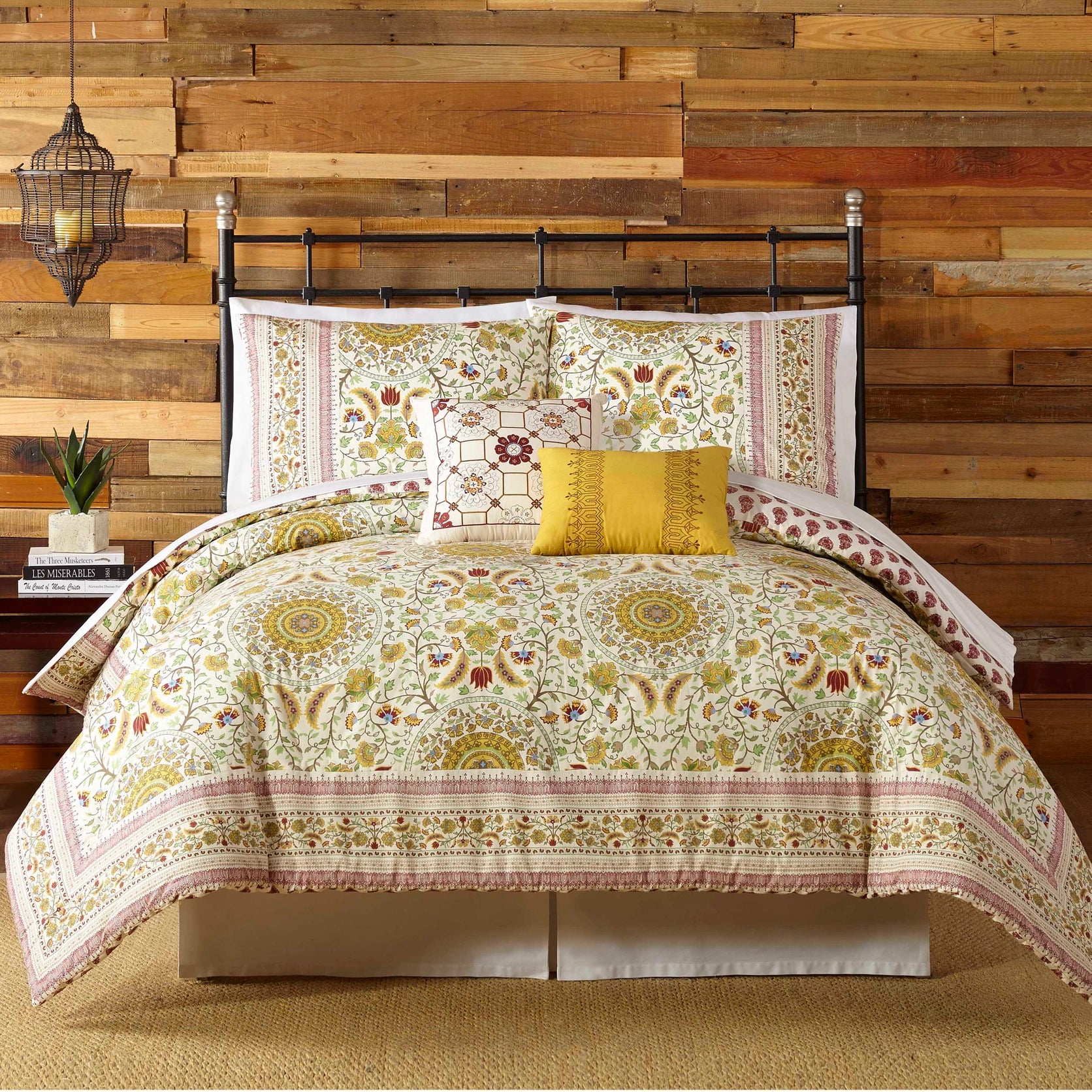 Joanne 5-Piece Comforter Set By Indigo Bazaar-Peking Handicraft-Queen-Urbanheer