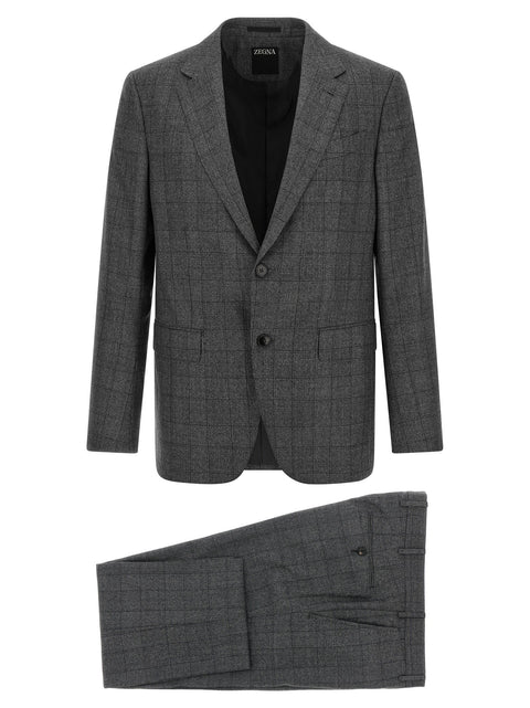 Zegna Square Flannel Dress