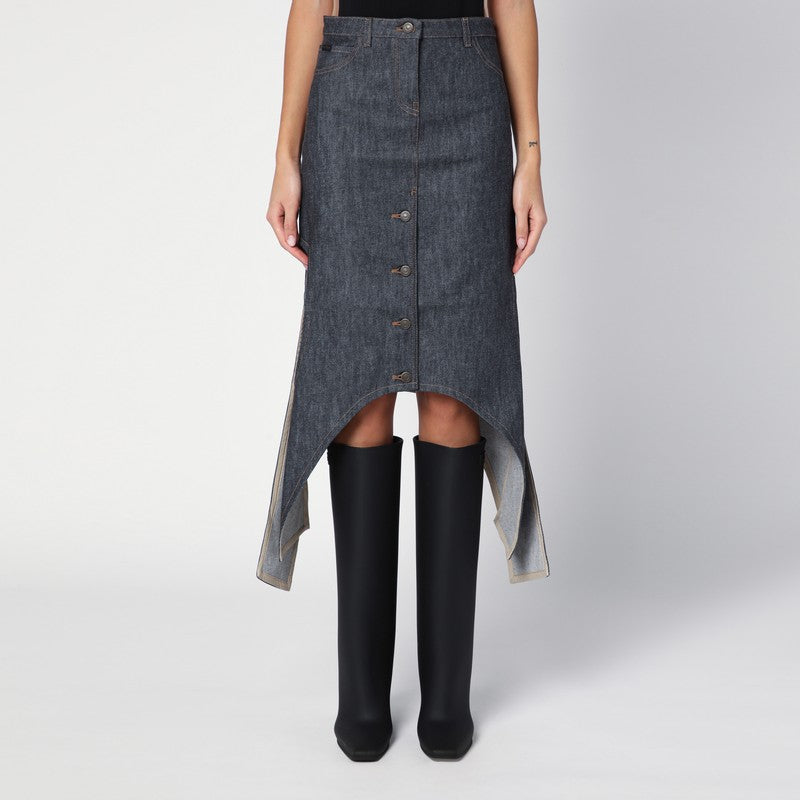 Courreges Courrèges Dark grey denim skirt-Skirts-Courreges-27-Urbanheer