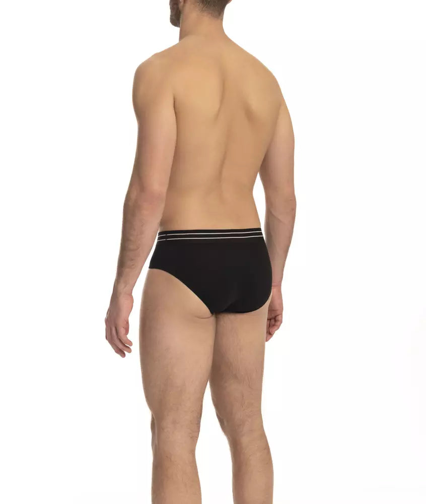 Cavalli Class Black Cotton Men's Underwear Pack-Cavalli Class-S-Urbanheer