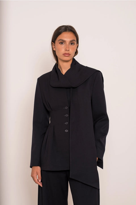 Ori Belted Peplum Jacket