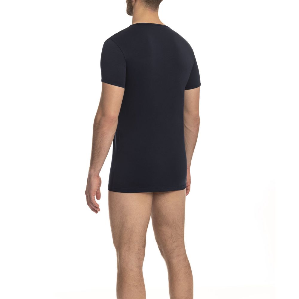 Cavalli Class Blue Cotton Men T-Shirt-Cavalli Class-M-Urbanheer