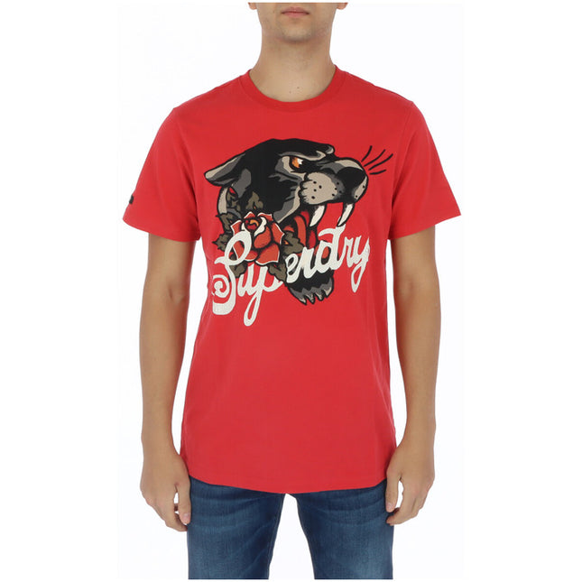 Superdry Men T-Shirt-Clothing T-shirts-Superdry-red-3XL-Urbanheer