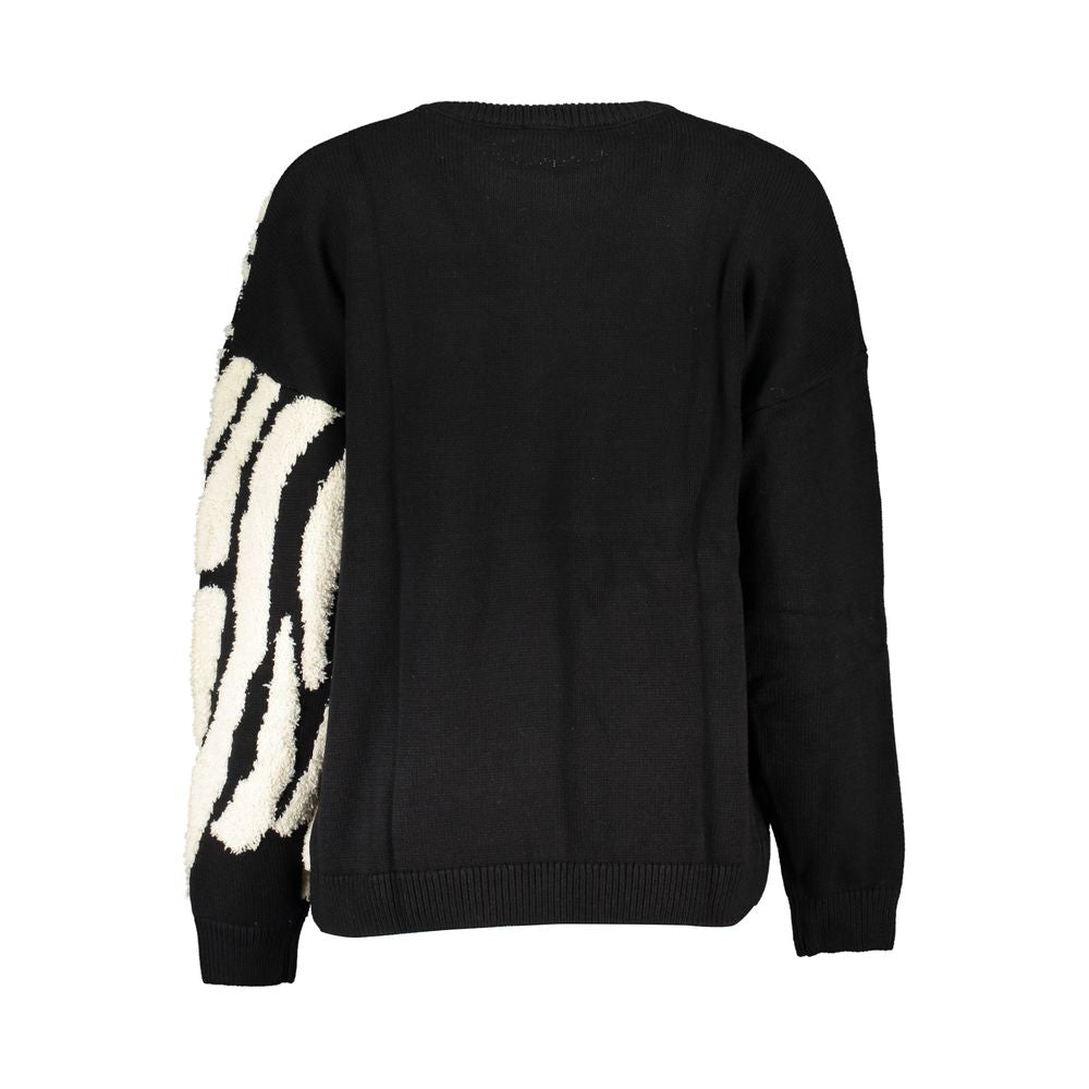 Desigual Chic Contrast Crew Neck Sweater-Desigual-M-Urbanheer