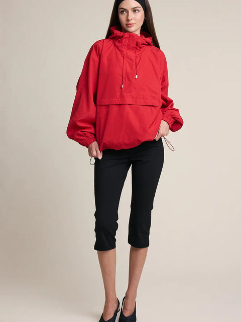 Oversized Hooded Anorak Pullover Jacket