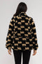 Bear Print Button Up Fleece-Blu Pepper-S-Urbanheer