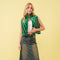 Velvet Quilted Rhinestone Embellished Crop Vest Green-Vest-Blue B-S-Urbanheer