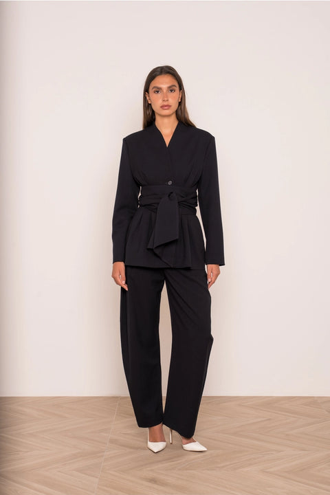 Ori Belted Peplum Jacket