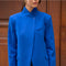 Timeless Structured Jacket with Fold-Down Officer Collar