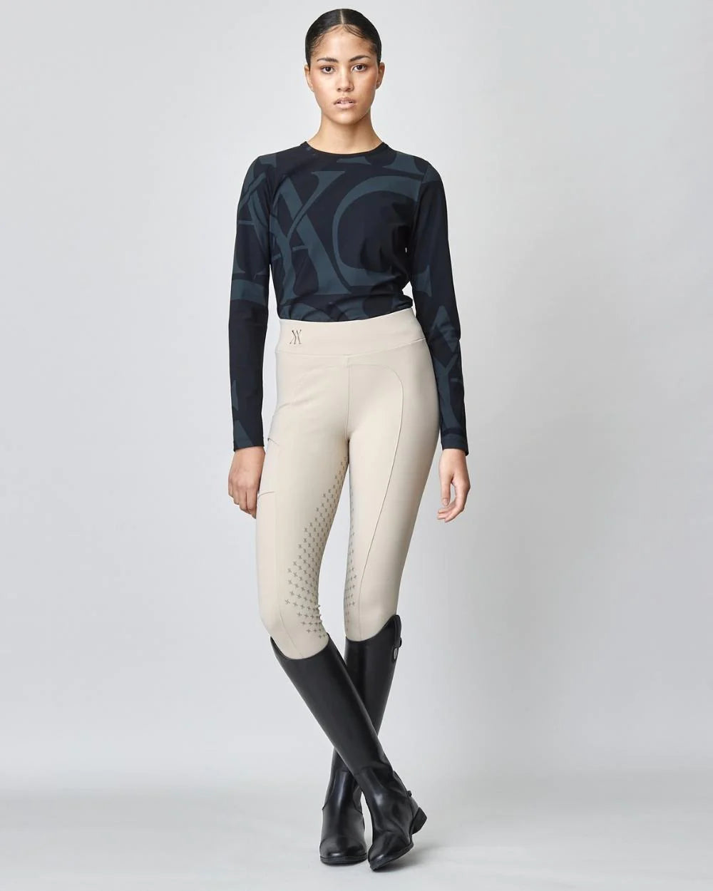 Compression Pull-On Riding Breeches Tan-Breeches-Yagya-Tan-XXS-Urbanheer