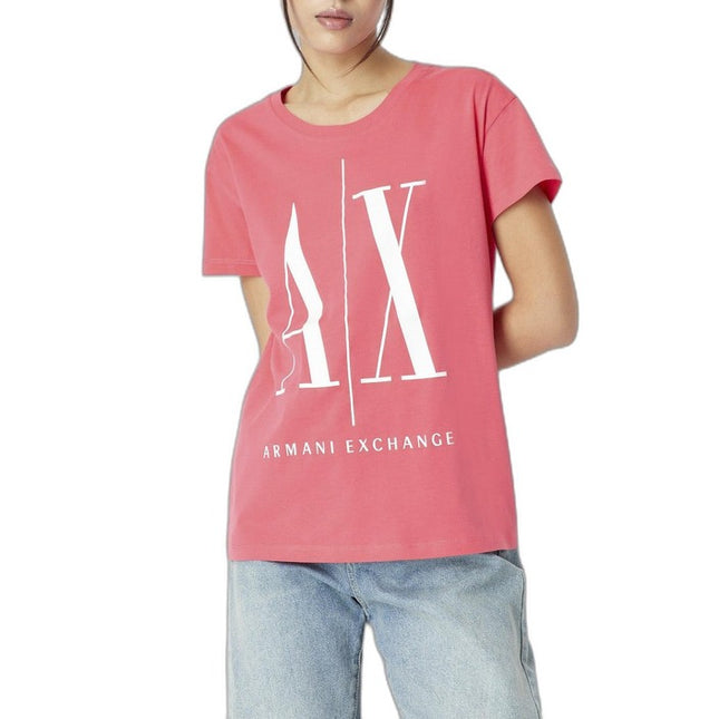 Armani Exchange Women T-Shirt-Clothing - Women-Armani Exchange-pink-XS-Urbanheer