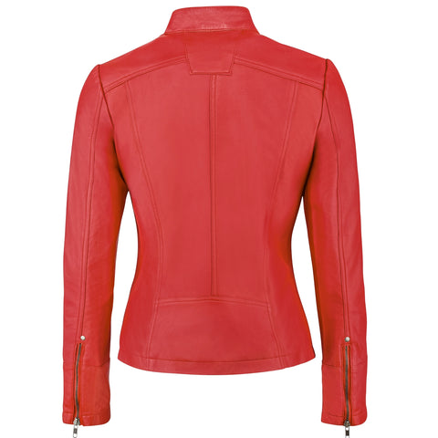 Urban 5884 Rt Rood - Ladies Leather Jacket Sheep-Urban 5884-Red-XS-Urbanheer
