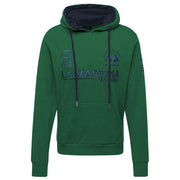 La Martina Elegant Green Hooded Cotton Sweatshirt-La Martina-3XL-Urbanheer