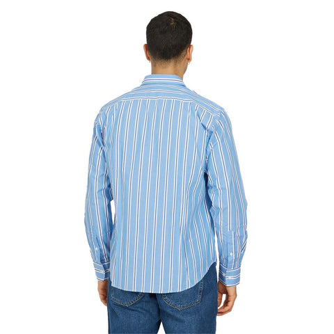 La Martina Elegant Striped Cotton Poplin Shirt-La Martina-3XL-Urbanheer