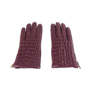 Cavalli Class Red Lambskin Women Glove-Cavalli Class-7.5|S-Urbanheer
