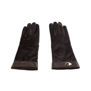 Cavalli Class Brown Cowhide Women Glove-Cavalli Class-7|S-Urbanheer