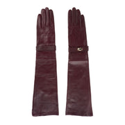 Cavalli Class Red Lambskin Women Glove-Cavalli Class-7.5|S-Urbanheer