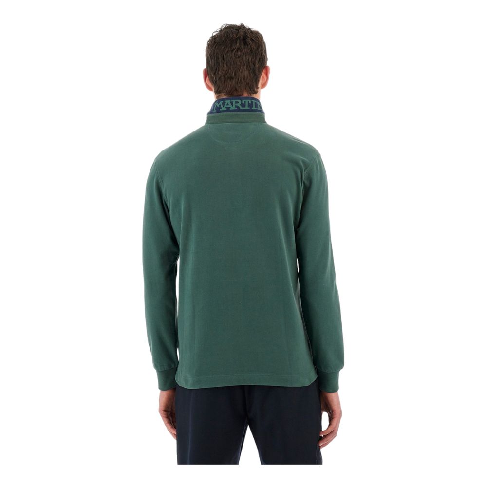 La Martina Green Cotton Polo Shirt-La Martina-S-Urbanheer