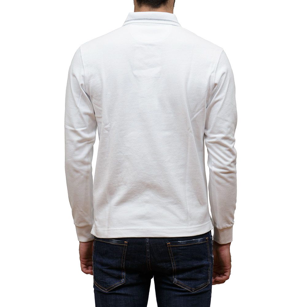 La Martina White Cotton Polo Shirt-La Martina-XL-Urbanheer