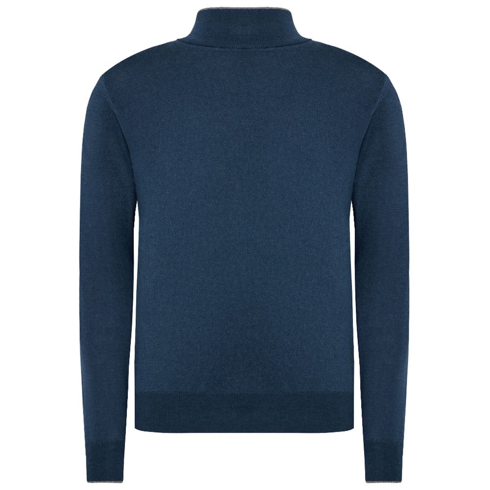 La Martina Blue Acrylic Sweater-La Martina-XXL-Urbanheer