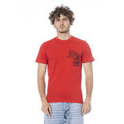Cavalli Class Red Cotton Men T-Shirt-Cavalli Class-M-Urbanheer