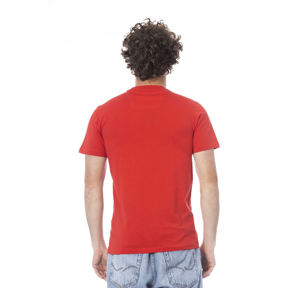 Cavalli Class Red Cotton Men T-Shirt-Cavalli Class-M-Urbanheer