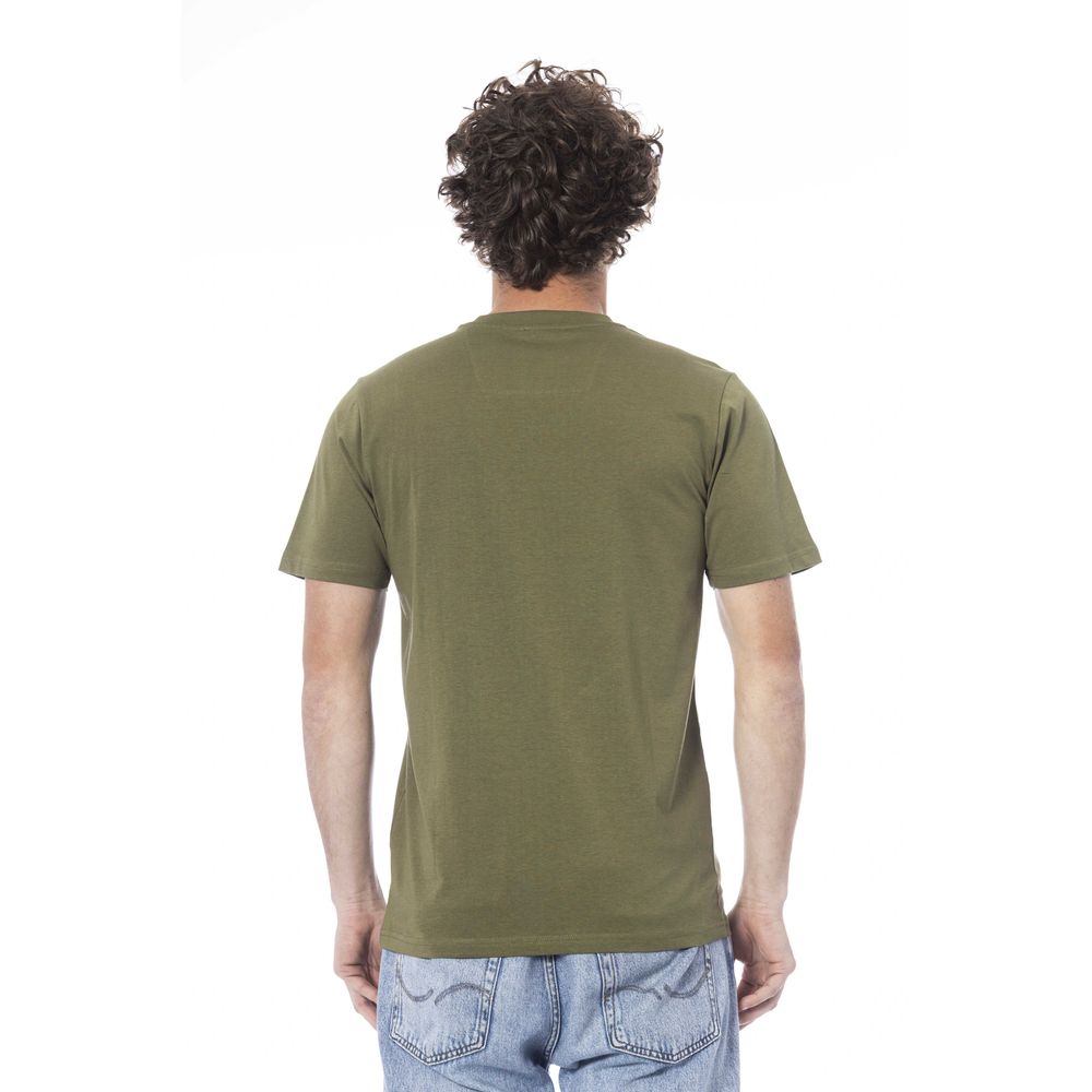 Cavalli Class Green Cotton Men T-Shirt-Cavalli Class-XL-Urbanheer