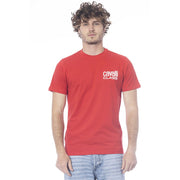 Cavalli Class Red Cotton Men T-Shirt-Cavalli Class-M-Urbanheer