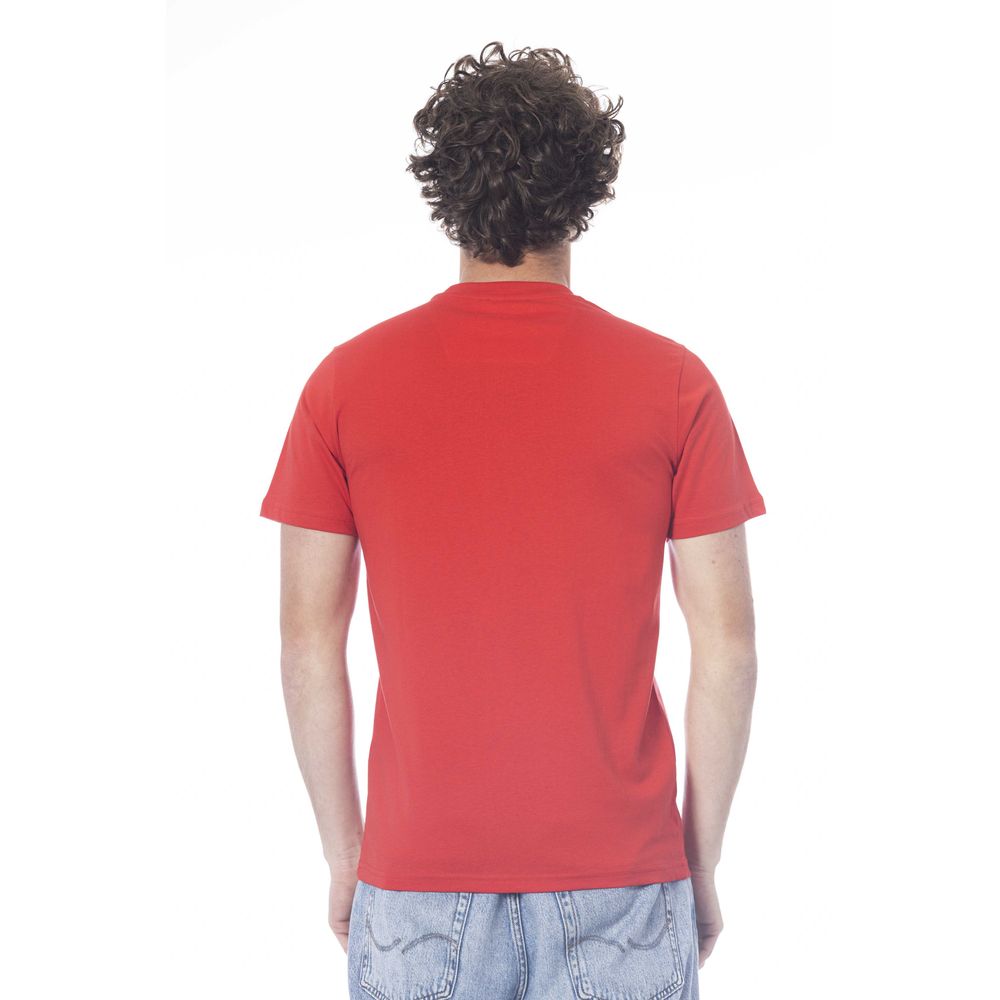 Cavalli Class Red Cotton Men T-Shirt-Cavalli Class-M-Urbanheer