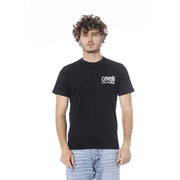 Cavalli Class Black Cotton Men T-Shirt-Cavalli Class-L-Urbanheer